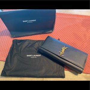Ysl Kate Leather Clutch Bag